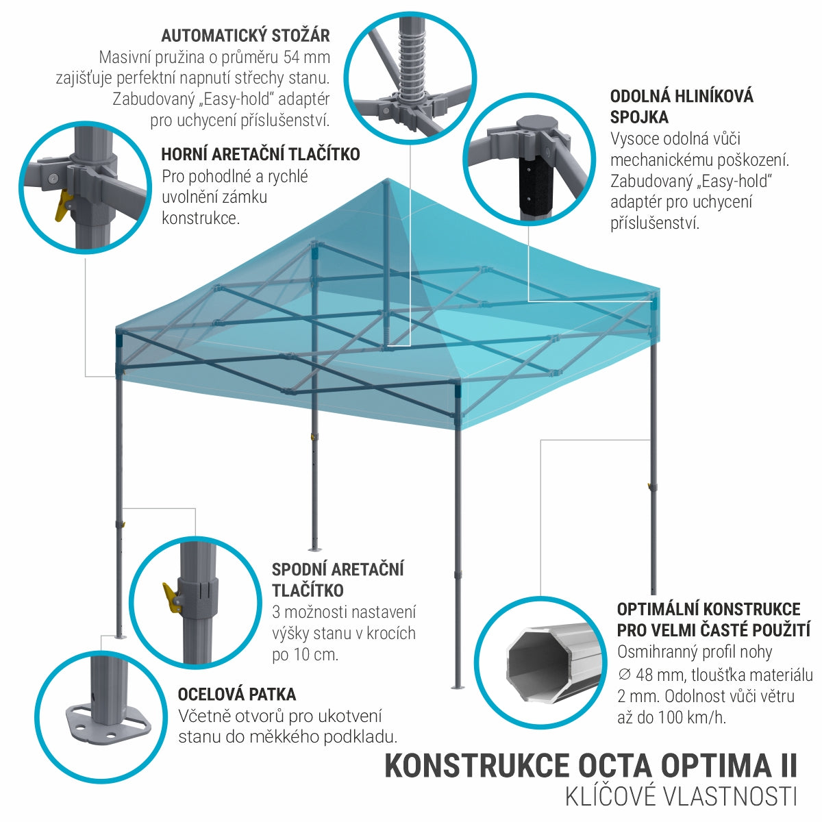 Nůžková konstrukce Octa Optima II