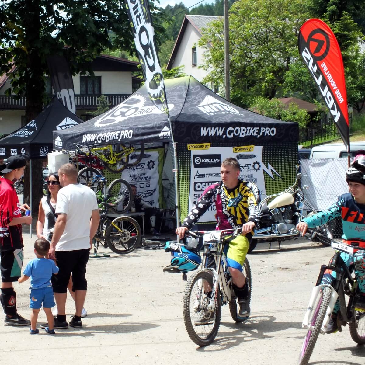 Nůžkový stan 3x4,5 s celopotiskem Gobike Pro