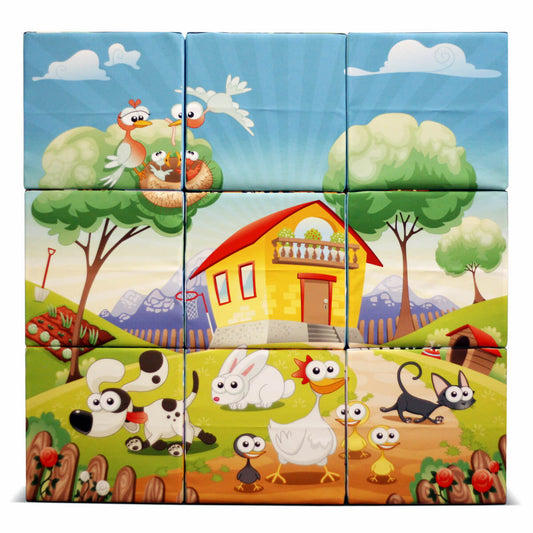 Sedací kostky Mega Puzzle 50 cm s libovolným potiskem